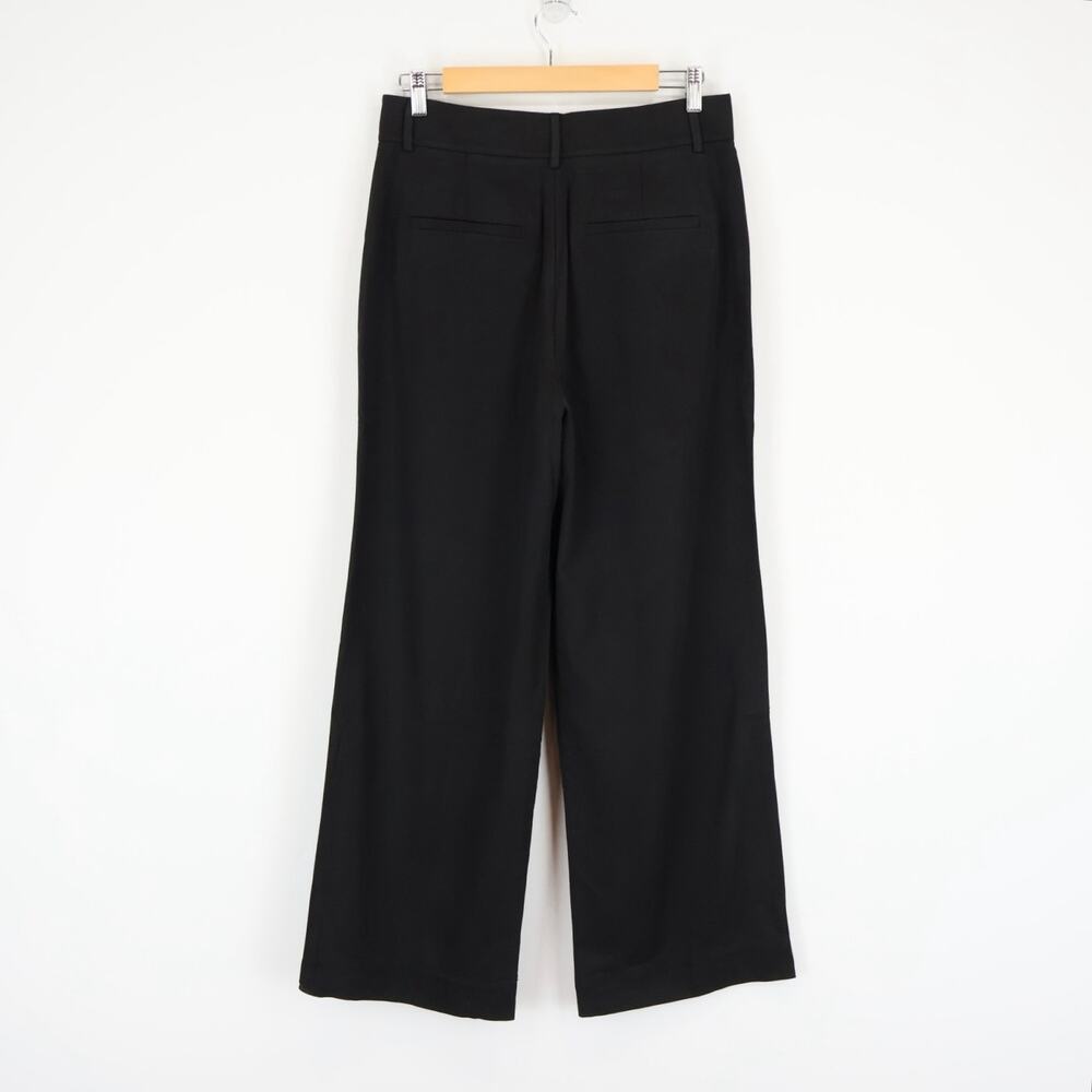 NWT Everlane The Draper Pleated Wide-Leg Pant In Buttersmooth Black Size 6 - Picture 5 of 10